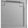 Розетка Эра Arktik 16-2103-03 с заземлением 2P+E Schuko со шторками с крышкой 16А-250В алюминий Б0070436 Б0070436 - 3