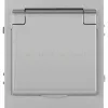 Розетка Эра Arktik 16-2103-03 с заземлением 2P+E Schuko со шторками с крышкой 16А-250В алюминий Б0070436 Б0070436 - 1