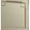 Розетка Эра Arktik 16-2103-04 с заземлением 2P+E Schuko со шторками с крышкой 16А-250В шампань Б0070437 Б0070437 - 3