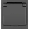 Розетка Эра Arktik 16-2103-06 с заземлением 2P+E Schuko со шторками с крышкой 16А-250В графит Б0070439 Б0070439 - 1