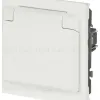 Розетка Эра Arktik 16-2103-08 с заземлением 2P+E Schuko со шторками с крышкой 16А-250В белый матовый Б0070441 Б0070441 - 3