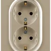 Розетка Эра Arktik 16-2104-04 двойная с заземлением 2X2P+E Schuko 16А-250В шампань Б0070447 Б0070447 - 1