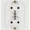 Розетка Эра Arktik 16-2104-08 двойная с заземлением 2X2P+E Schuko 16А-250В белый матовый Б0070451 Б0070451 - 1