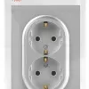 Розетка Эра Arktik 16-2105-03 двойная с заземлением 2X2P+E Schuko со шторками 16А-250В алюминий Б0070456 Б0070456 - 4