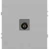 Розетка Эра Arktik 16-3101-03 TV одиночная алюминий Б0070466 Б0070466 - 1