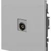 Розетка Эра Arktik 16-3101-03 TV одиночная алюминий Б0070466 Б0070466 - 2