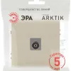 Розетка Эра Arktik 16-3101-04 TV одиночная шампань Б0070467 Б0070467 - 4