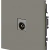 Розетка Эра Arktik 16-3101-07 TV одиночная титан Б0070470 Б0070470 - 2