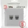 Розетка Эра Arktik 16-3108-03 информационная двойная 2XRJ45 алюминий Б0070486 Б0070486 - 4