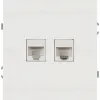 Розетка Эра Arktik 16-3108-08 информационная двойная 2XRJ45 белый матовый Б0070491 Б0070491 - 1