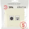 Розетка Эра Arktik 16-3110-02 комбинированная RJ45+TV слоновая кость Б0070495 Б0070495 - 4