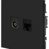 Розетка Эра Arktik 16-3110-05 комбинированная RJ45+TV антрацит Б0070498 Б0070498 - 2