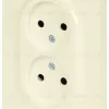 Розетка Эра Arktik 16-2107-02 без заземления двойная 2X2P 16А-250В слоновая кость Б0071682 Б0071682 - 2