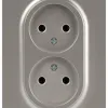 Розетка Эра Arktik 16-2107-07 без заземления двойная 2X2P 16А-250В титан Б0071687 Б0071687 - 1