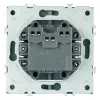 Выключатель двухклавишный Stekker Эмили RSW10-5116-10 платиново-серый soft touch 50823 50823 - 5