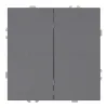 Выключатель двухклавишный Stekker Эмили RSW10-5116-10 платиново-серый soft touch 50823 50823 - 1