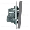 Выключатель двухклавишный Stekker Эмили RSW10-5116-10 платиново-серый soft touch 50823 50823 - 3
