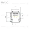 Профиль Arlight SL-MINI-10-3000 BLACK (Алюминий) 064316 064316 - 3