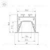 Профиль Arlight LINIA45-F-TRAY-2000 BLACK (Алюминий) 062191 062191 - 3