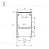 Профиль Arlight LINE-3560-BENT-SIDE-2000 ANOD (Алюминий) 062978 062978 - 2