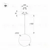 Подвесной светильник Arlight SP-EMISFERO-R150-11W Warm3000 (Черный, встраиваемая чаша, 170 deg, 230V) (IP20 Металл) 064193 064193 - 3
