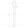 Потолочная чаша Arlight MAG-ORIENT-CANOPY-BUILT-POWER-L1500 (BK) (Металл) 062605 062605 - 2