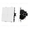 Выключатель 2 кл софт-тач белый кварц Arlight SWT-MK02-SFPL-WH (250V, 10A) 054238(1) 054238(1) - 1