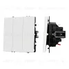 Выключатель 3 кл софт-тач белый кварц Arlight SWT-MK03-SFPL-WH (250V, 10A) 061801(1) 061801(1) - 1