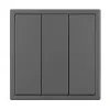Выключатель 3 кл софт-тач серый базальт Arlight SWT-MK03-SFPL-GR (250V, 10A) 061799(1) 061799(1) - 2