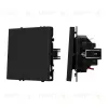 Выключатель проходной 1 кл софт-тач черный оникс Arlight SWT-MKP1-SFPL-BK (250V, 10A) 054246(1) 054246(1) - 1