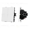 Выключатель проходной 2 кл софт-тач белый кварц Arlight SWT-MKP2-SFPL-WH (250V, 10A) 054242(1) 054242(1) - 1