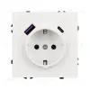 Розетка зк со шторками с USB тип А+С софт-тач белый кварц Arlight SCT-MUAC-SFPL-WH (250V, 16A) 054284(1) 054284(1) - 3