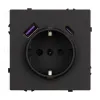 Розетка зк со шторками с USB тип А+С софт-тач черный оникс Arlight SCT-MUAC-SFPL-BK (250V, 16A) 054285(1) 054285(1) - 2