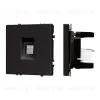 Розетка компьютерная софт-тач черный оникс Arlight SCT-MPC1-SFPL-BK (RJ-45, CAT6) 054305(1) 054305(1) - 1