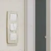 Комплект механизма 1-кл выключателя с самовозвратом с подсветкой 10000K OMEGA Белый глянец QUANT Ambrella Volt MO102060 (OP1020, VM113, G17B) MO102060 - 2