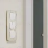 Комплект механизма 1-кл выключателя с самовозвратом с подсветкой 3200K OMEGA Белый матовый QUANT Ambrella Volt MO122050 (OP1220, VM113, G11Y) MO122050 - 3