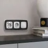Комплект механизма 1-кл выключателя с самовозвратом с подсветкой 10000K OMEGA Серебро глянец QUANT Ambrella Volt MO402060 (OP4020, VM113, G17B) MO402060 - 2