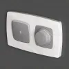 Комплект механизма 1-кл выключателя с самовозвратом с подсветкой 5600K OMEGA Сталь матовый QUANT Ambrella Volt MO502055 (OP5020, VM113, G14W) MO502055 - 4
