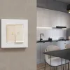 Комплект механизма 2-кл выключателя с самовозвратом с подсветкой 3200K ALFA Бежевый матовый QUANT Ambrella Volt MA324050 (AP3240, VM129, G11Y) MA324050 - 2