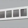 Комплект механизма 1-кл выключателя с самовозвратом ALFA Антрацит серый QUANT Ambrella Volt MA651050 (AP6510, VM113) MA651050 - 3