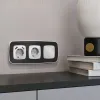 Комплект механизма 1-кл выключателя с самовозвратом OMEGA Серебро глянец QUANT Ambrella Volt MO401050 (OP4010, VM113) MO401050 - 4