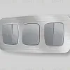 Комплект механизма 2-кл выключателя с самовозвратом OMEGA Сталь матовый QUANT Ambrella Volt MO503050 (OP5030, VM129) MO503050 - 6