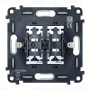 Механизм 2-клавишного выключателя с самовозвратом 10A-250V QUANT Ambrella Volt VM129 VM129 - 1