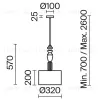 Подвесной светильник Freya Tela FR2061PL-01BS FR2061PL-01BS - 18