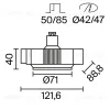 Встраиваемый светильник Maytoni Technical Neo DL139-GU10-B DL139-GU10-B - 8
