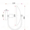 Настенный светильник Freya Ellipse FR5320WL-01B FR5320WL-01B - 8