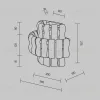 Настенный светильник Maytoni Boulder MOD538WL-02MG MOD538WL-02MG - 2