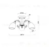 Потолочная люстра Myfar Biene MR2701-3C MR2701-3C - 3
