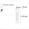 Встраиваемый светильник Italline IT06-6040 black 3000K IT06-6040 black 3000K - 3
