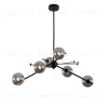Люстра на штанге Delight Collection 9303P-6 black/smoky 9303P-6 black/smoky - 1